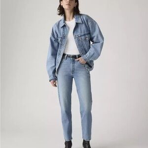 501 Crop Levi's Light Blue Straight Leg Jeans Size 25 x 26 Weather Now